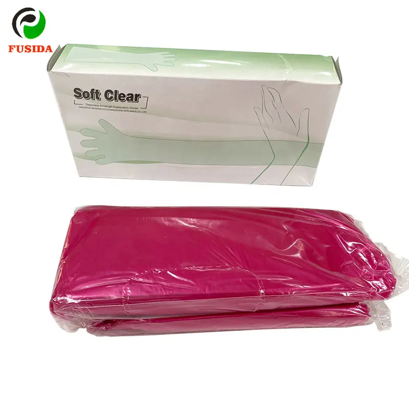 High Quality Veterinary Disposable Prevent Infection Full Arm Long Veterinary Glove