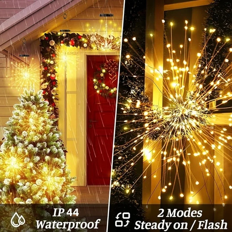 2024 Hot Sale Christmas Holiday Explosive Led Copper Wire Lights 120 LEDs Battery Powered with Remote Control