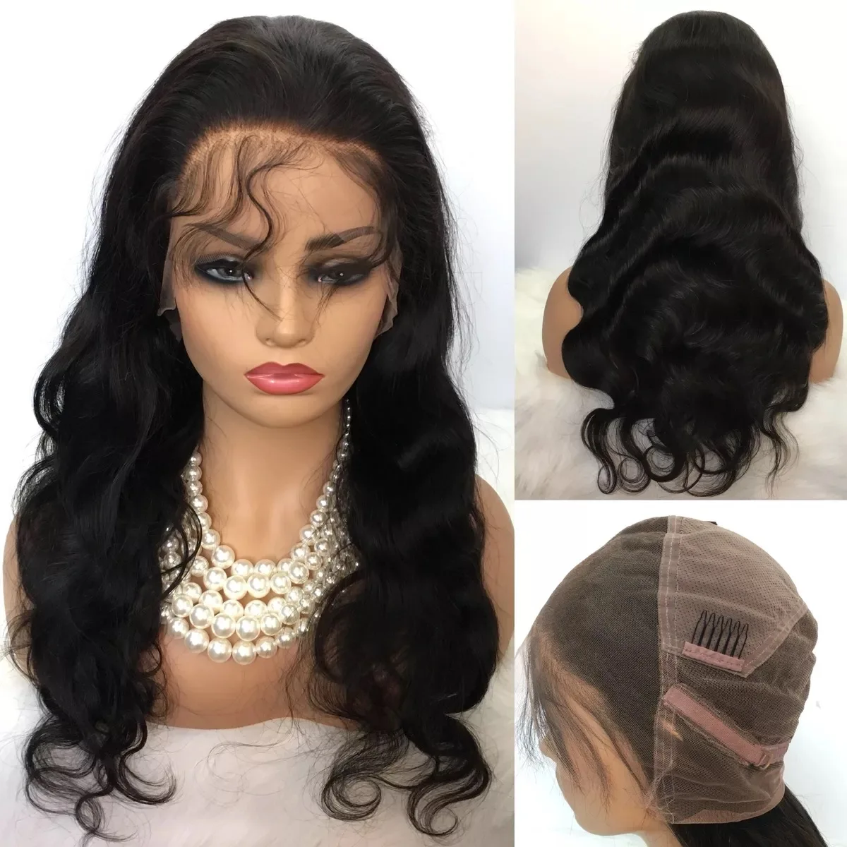 
Hot Beauty Thin Transparent Hd Lace Frontal Virgin Cuticle Aligned Hair HD Full Lace Human Hair Wigs HD Lace Wig 