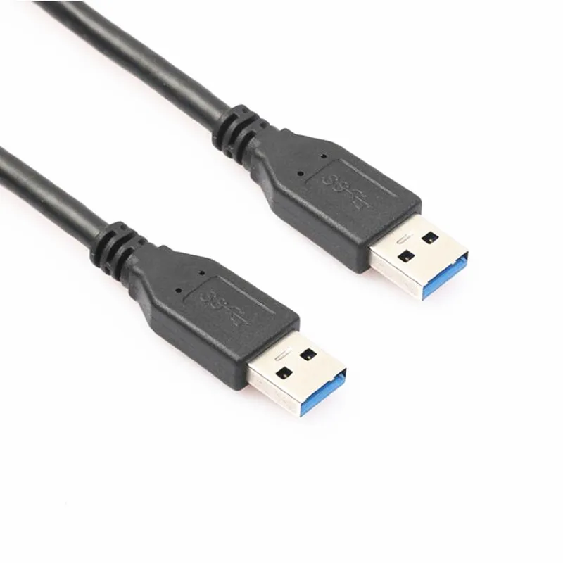 USB 3.0 Male to Male Type A to Type A Cable for Data Transfer Compatible with Hard Drive, Laptop, DVD Player, TV, USB 3.0 Hub, M
