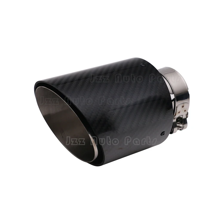 Decorate Exhaust Muffler Tail Pipes Stainless Steel Black Carbon Fiber Universal Exhaust Tips for Car