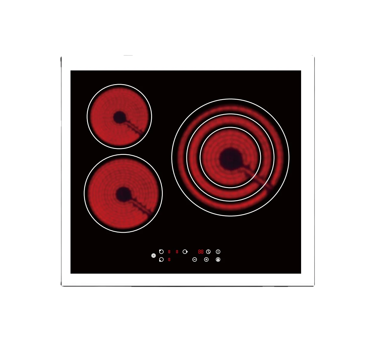 Встроенная 4-конфорочная керамическая стеклянная индукционная плита vitro Инфракрасная Плита