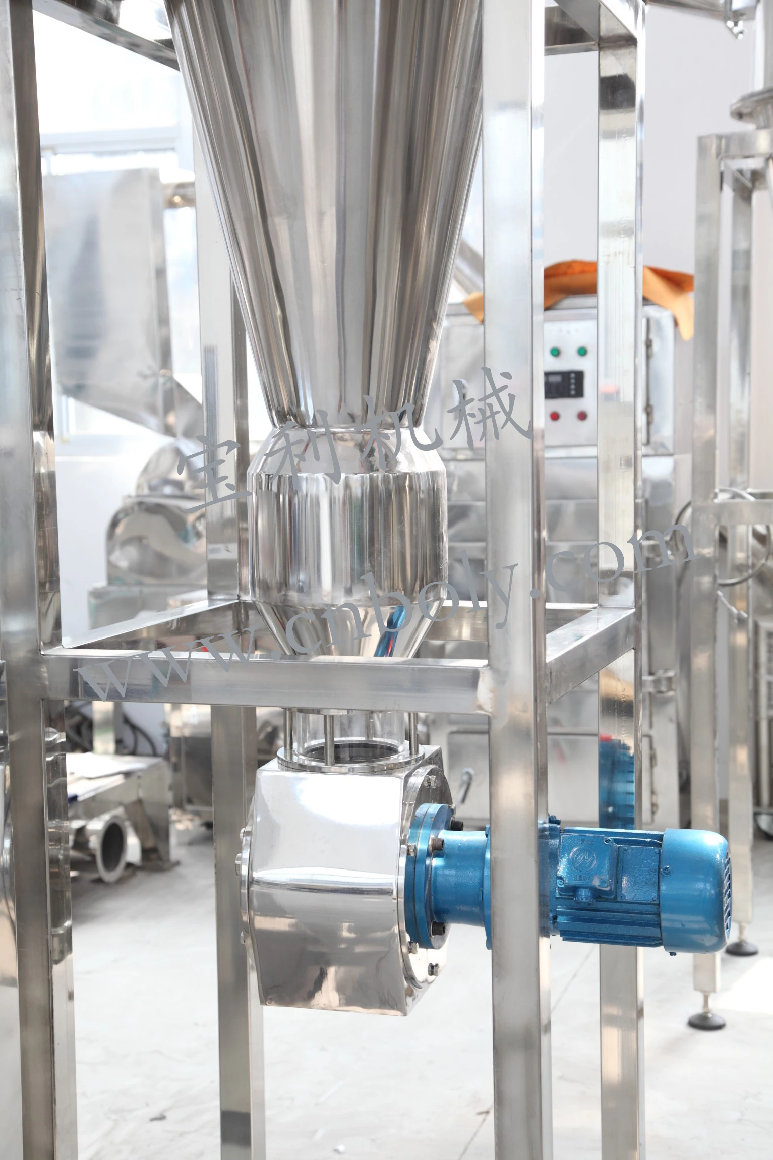 Automatic herb powder processing grinding machine for
