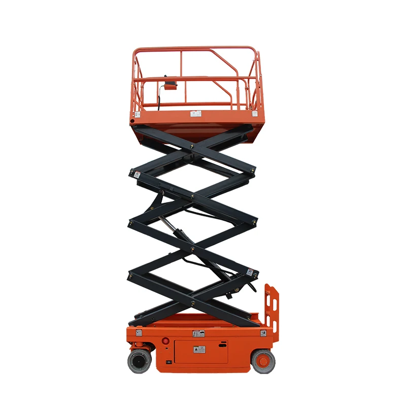 6m Small Hydraulic aerial work platforms rechargeable battery Electric manlift scissor Lift