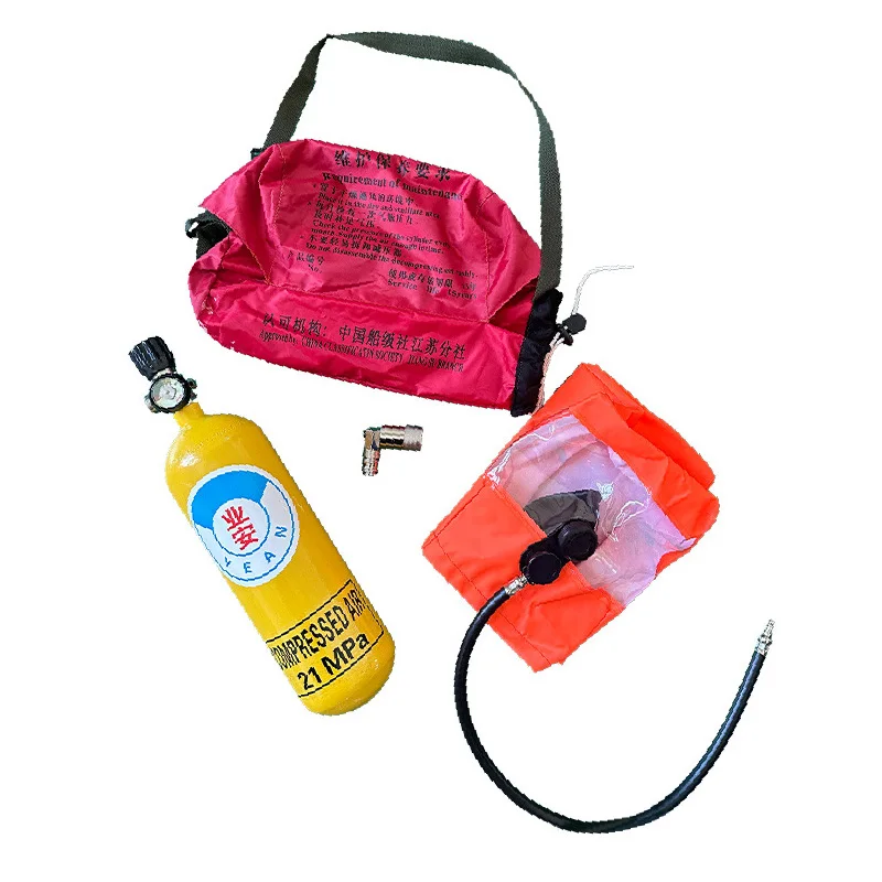 Factory wholesale 15 Minutes Emergency Escape Rescue Air Breathing Device Lifesaving Apparatus EEBD