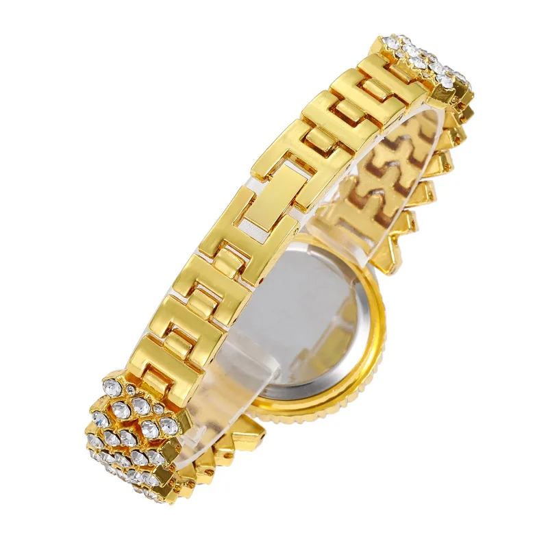 wholesale makeup custom your own brand fashion quartz luxury geneva Iced Out Watches diamond for ladies