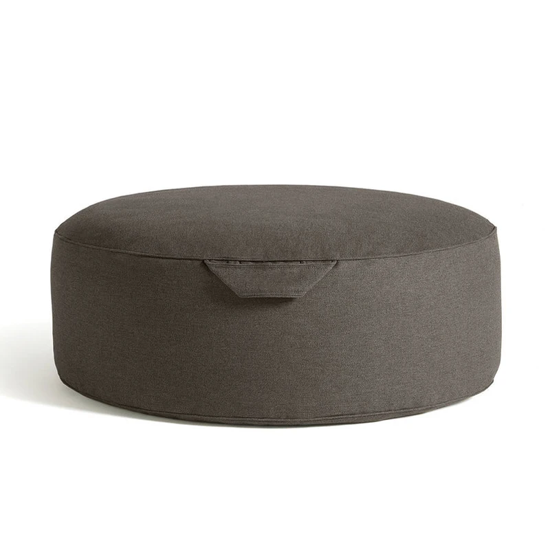 Pouffes Footstool Bean Bag Cover For Couch Footrest Round Pouf Ottoman