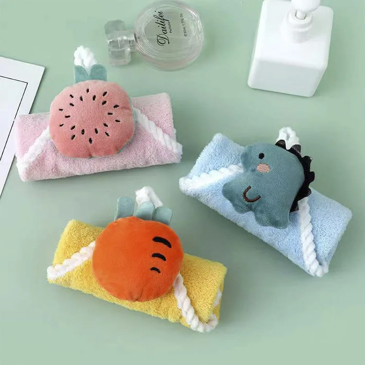 Microfiber Customized Plain Household Thick Pile Multi Colored Hand Towel