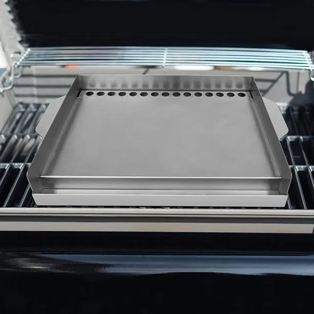 Плоская жаровня широкая пластина из нержавеющей стали Teppanyaki для наружной и внутренней печки