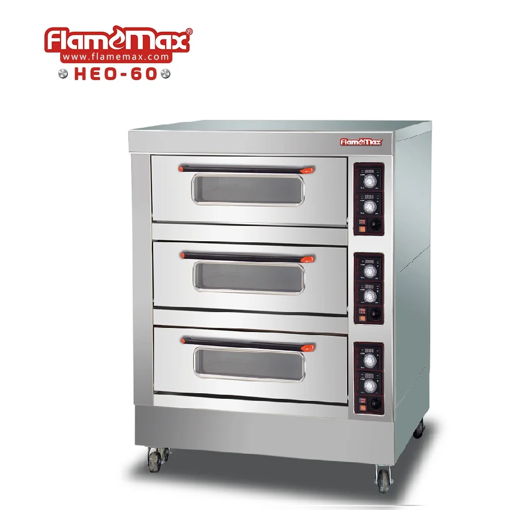 2 Deck 6 Tray Professional Electric Stainless Steel Deck Baking Oven for Catering
