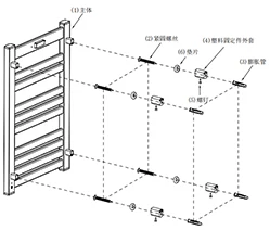 Kaiiy factory 2021 Toilet Radiator Towel Display Rack Electric Wall Mounted Radiator Towel Heating Towel Clothes Drying Rack