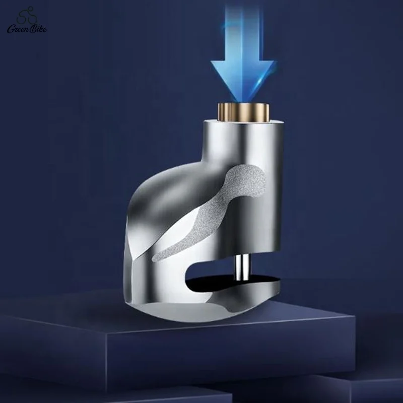 
Green Bike Anti-pry Solid Steel Motorcycle Disc Lock Waterproof Keyless Lock Anti-theft Brake Disc Lock 