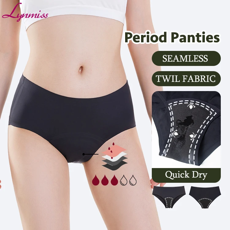 women reusable 4 Layers Period Panty Incontinence panties Postpartum Swimming Menstrual Period Panties Underwear