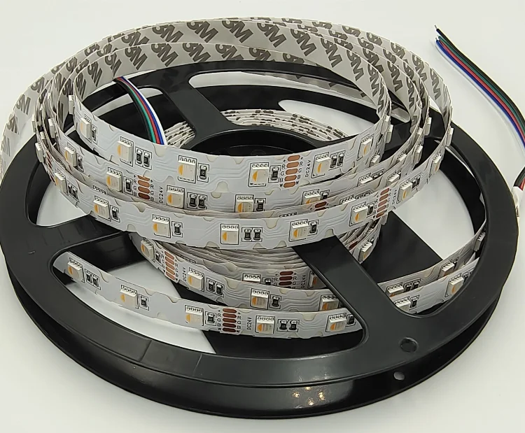 New product   s shape   DC 12V  24V  smd  2835  wholesale   decoration  lights  4 colors in one chip led strip