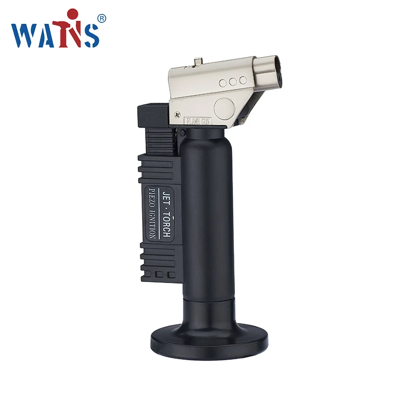 Promotional BS-270 portable butane outdoor camping stainless steel torch lighter