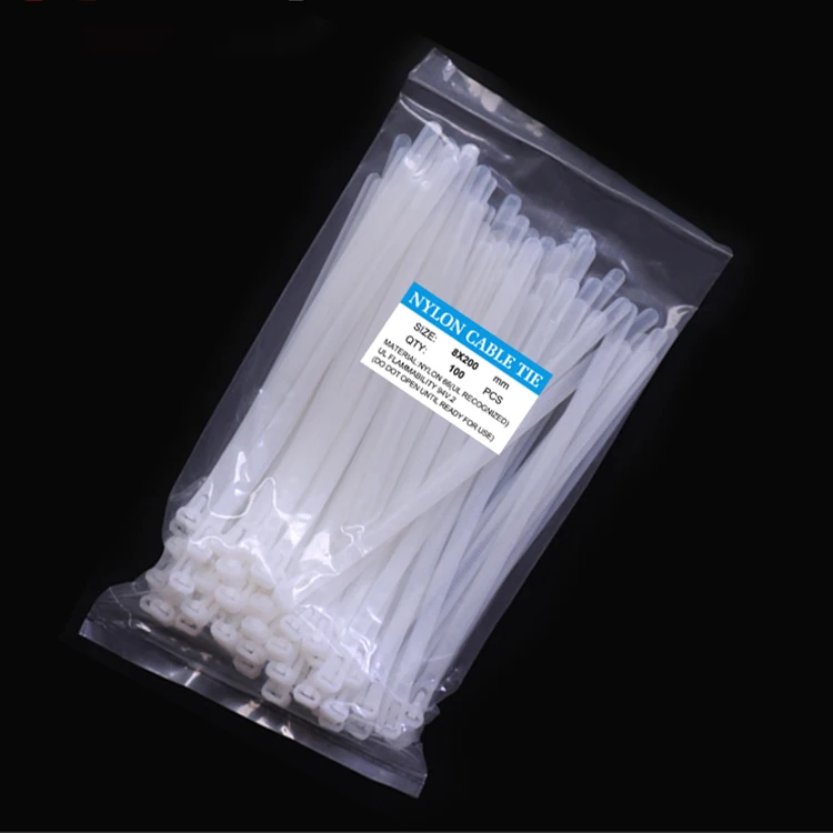 100 Pieces/bags Plastic Zip Tie,Nylon Adjustable Lock Plastic Cable Tie Wire Manufacturer
