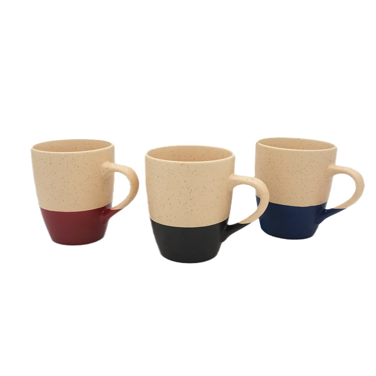 Japanese style antique speckled coffee tea clay ceramic mug