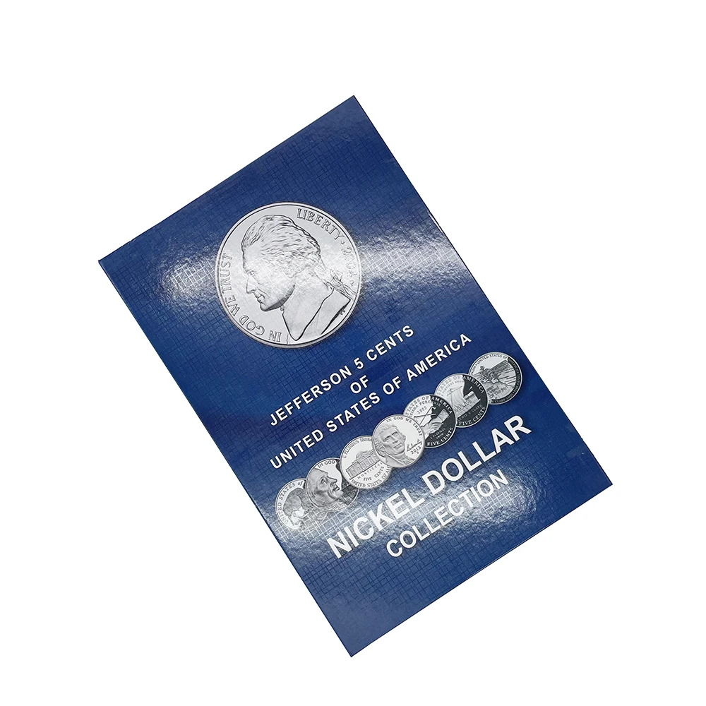 2022 USA Nickels Coin Collecting Album equipped 120 capsule and writing stickers