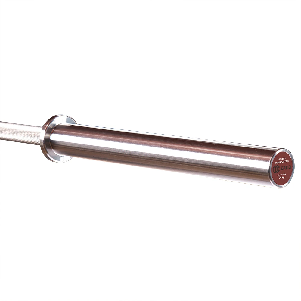 EAKO Sports 215K PSI IPF Power lifting Bar Stainless Steel Barbell Bar with copper bushing