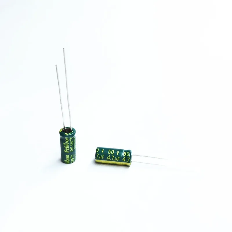 Pchicon 50V4.7uF 5*11 RK 130 Deg. 3000hrs низкая ESR конденсатор с алюминиевой крышкой, термостойкость алюминиевый конденсатор с алюминиевой крышкой, завод