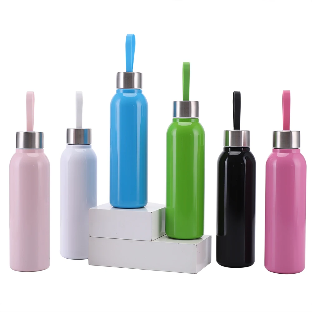 wholesale designed 18oz thermos vacuum water flask bottle portable outdoors sport Brief Style double wall stainless steel flask