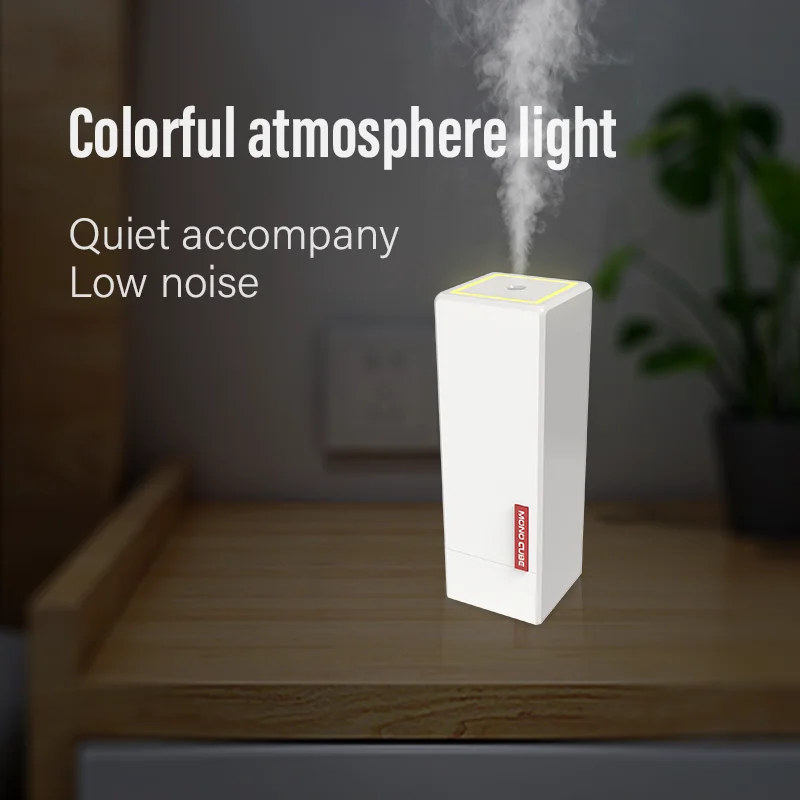 Household Appliances Portable Small ABS+PP+Silicone 270ml Capacity Cube Humidifier