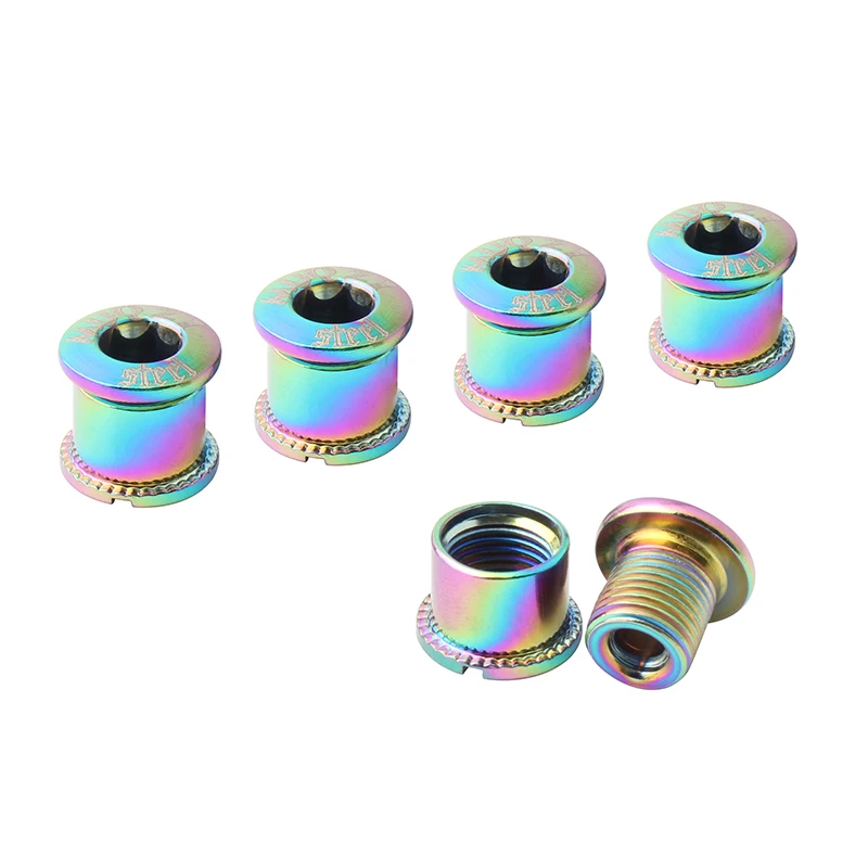 MUQZI Bicycle Chain Wheel Screw Crank Fixed Bolt Double Speed Disc Nut Crankset Part