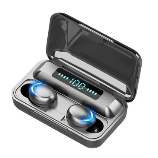 LED Power Display Invisible Wireless Sport Headphones With Power Storage Wireless BT 5.0 Waterproof Earphone Waterproof Earbuds