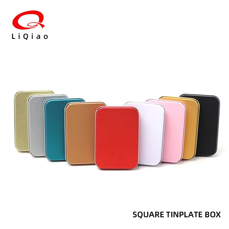 OEM ODM Customized Portable Rectangular Metal Gift Box Tin Hinged Tin Box Custom Jewelry Boxes