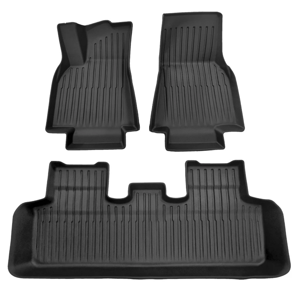 
Factory All Weather 3D Car Floor Mats For Tesla Model Y 2021 Customized Car Floor Boot Cargo Liners Foot Pad 