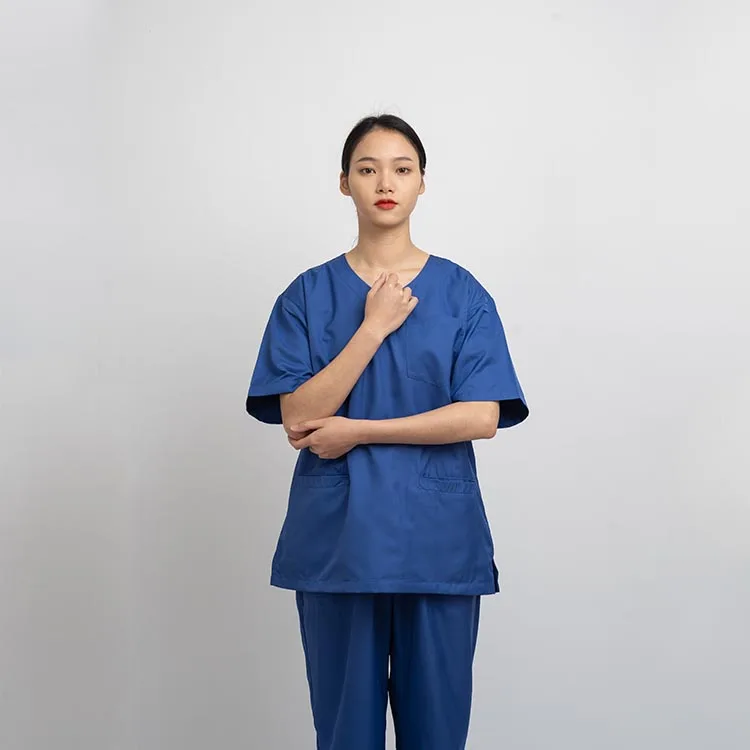 Wholesale custom design Female V neck designs nurse scrubs  hospital clothes Medical Uniform