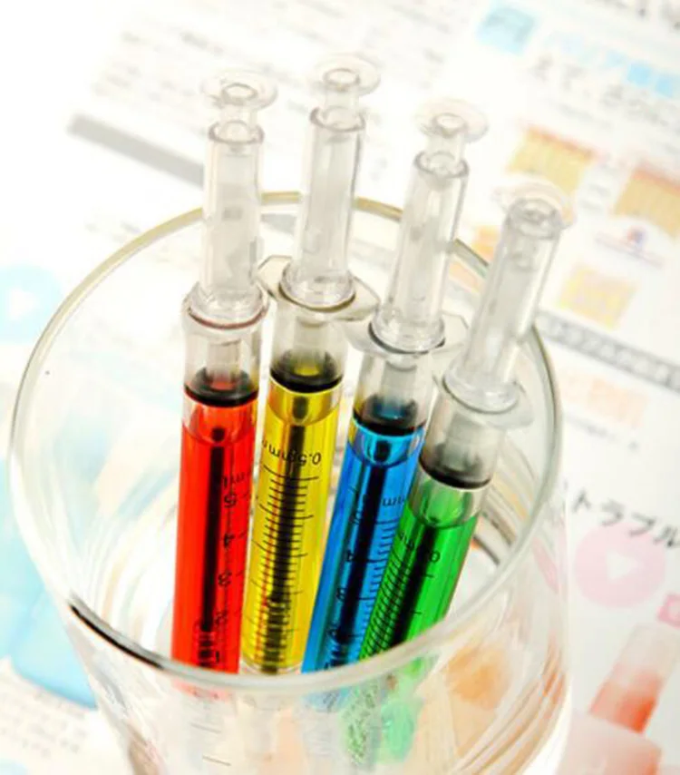 NPPL-010  syringe pen promotional gifts customized logo nurse pens syringe pens