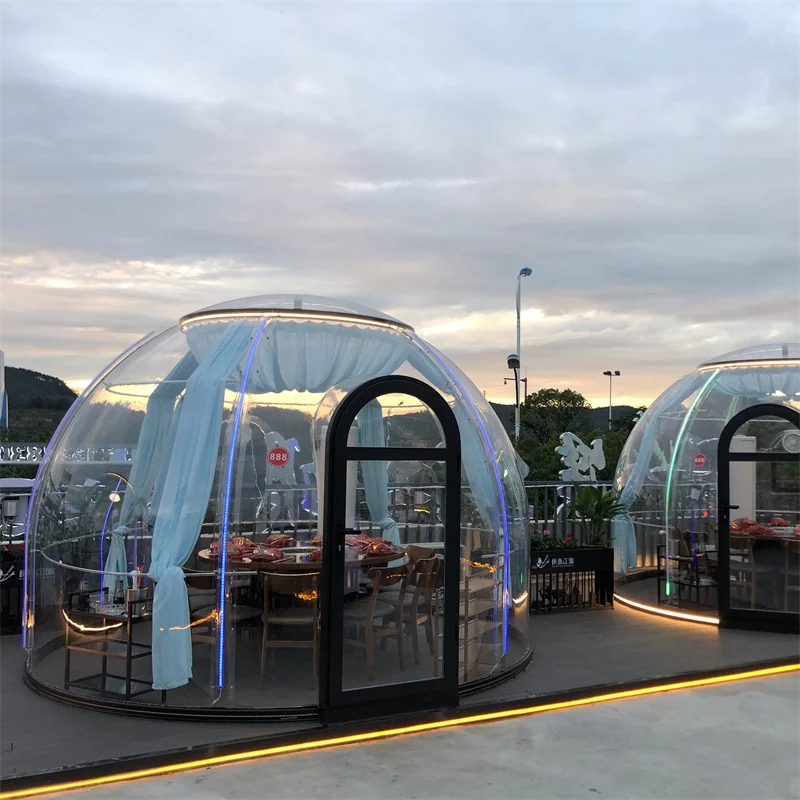 Full House Clear Skylight Round Lamping Dome Igloo Tent Polycarbonate Dome House Room
