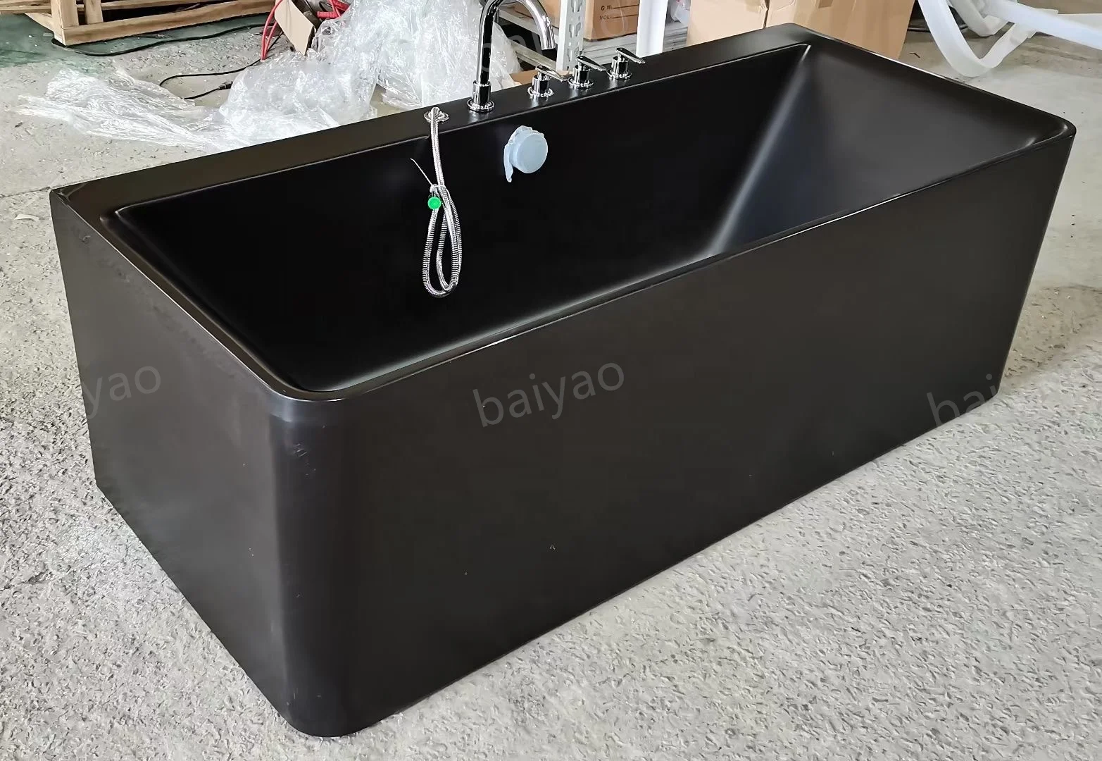 Black Color Modern Spa Massage Bath One Person Whirlpool Indoor Jacuzzier Acrylic Bathtubs Multi-functional Tub Price in Dubai