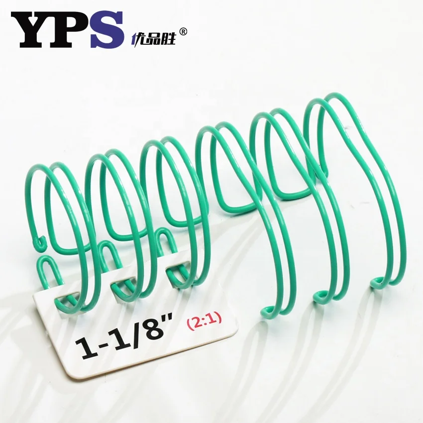 
Nylon Coated Stationery and Office Supplies 270 degree Ends Gold Color Binding Double Wire O Coil of Children 