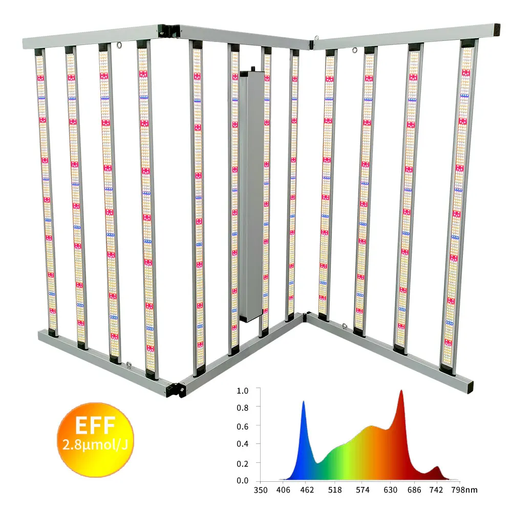 Bar fixture dimmable cannabaceae 640w full spectrum 6 bars horticulture grow kits LED Grow Light