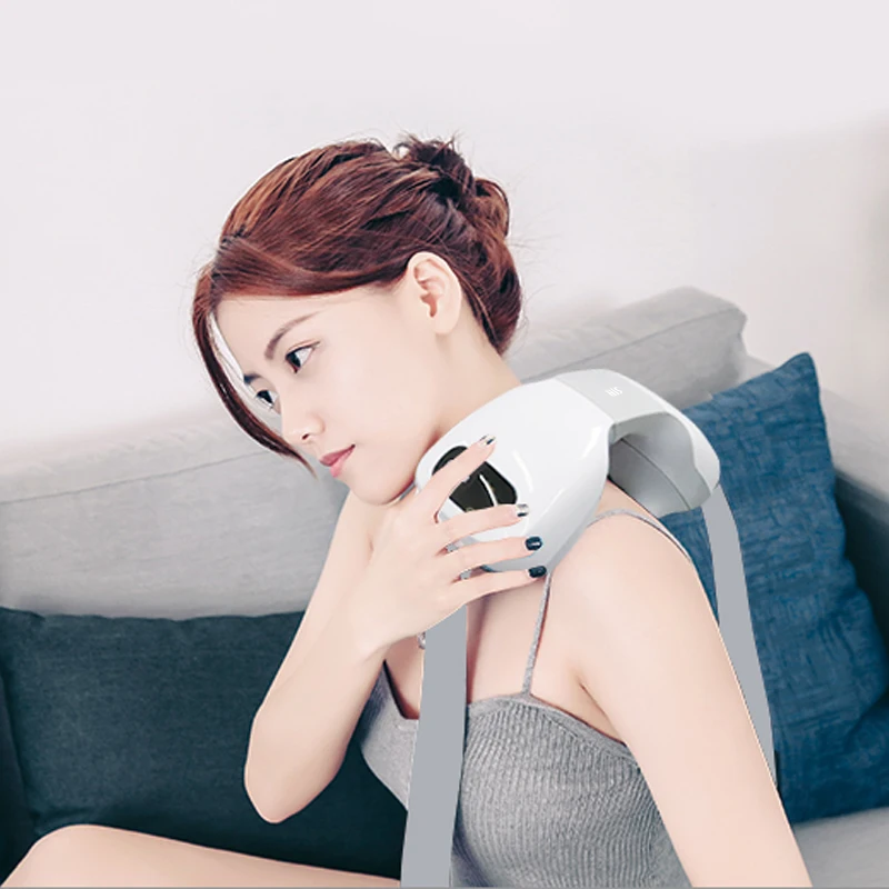 
Hi5 Wireless Neck Massager Electric Smart Cervical Vertebra Impulse Deep Tissue Percussion Massager Neck Massager with Heat 