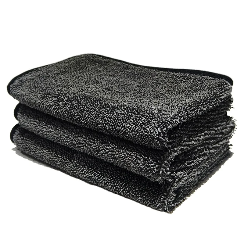RU hot sale 40*40 auto car cleaning twist loop drying towels for detailing