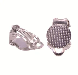 Wholesale flat back earrings clip backs diy earrings findings jewelry making accessories clip on earrings non pierced
