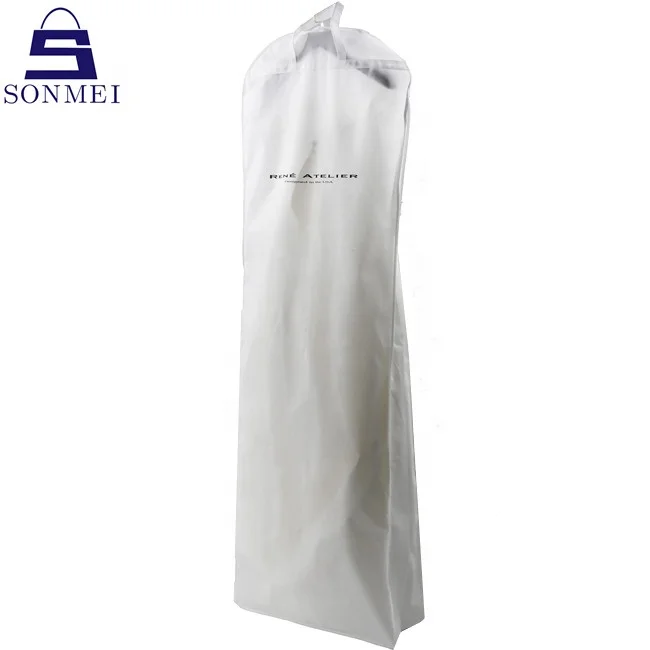 Gown packing bridal cover luxury printed long white dress dust bag