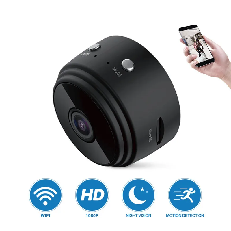  Скрытая Мини шпионская камера с аудио и видео живым питанием WiFi мобильным телефоном приложение Беспроводная запись-1080P HD мини Няня камеры