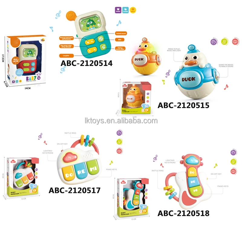 Lucky Toys Juguetes Para Bebes Cartoon Mini Baby Mobile Phone Model Toy Musical Lighting Musical Cartoon Mobile Cell Phone