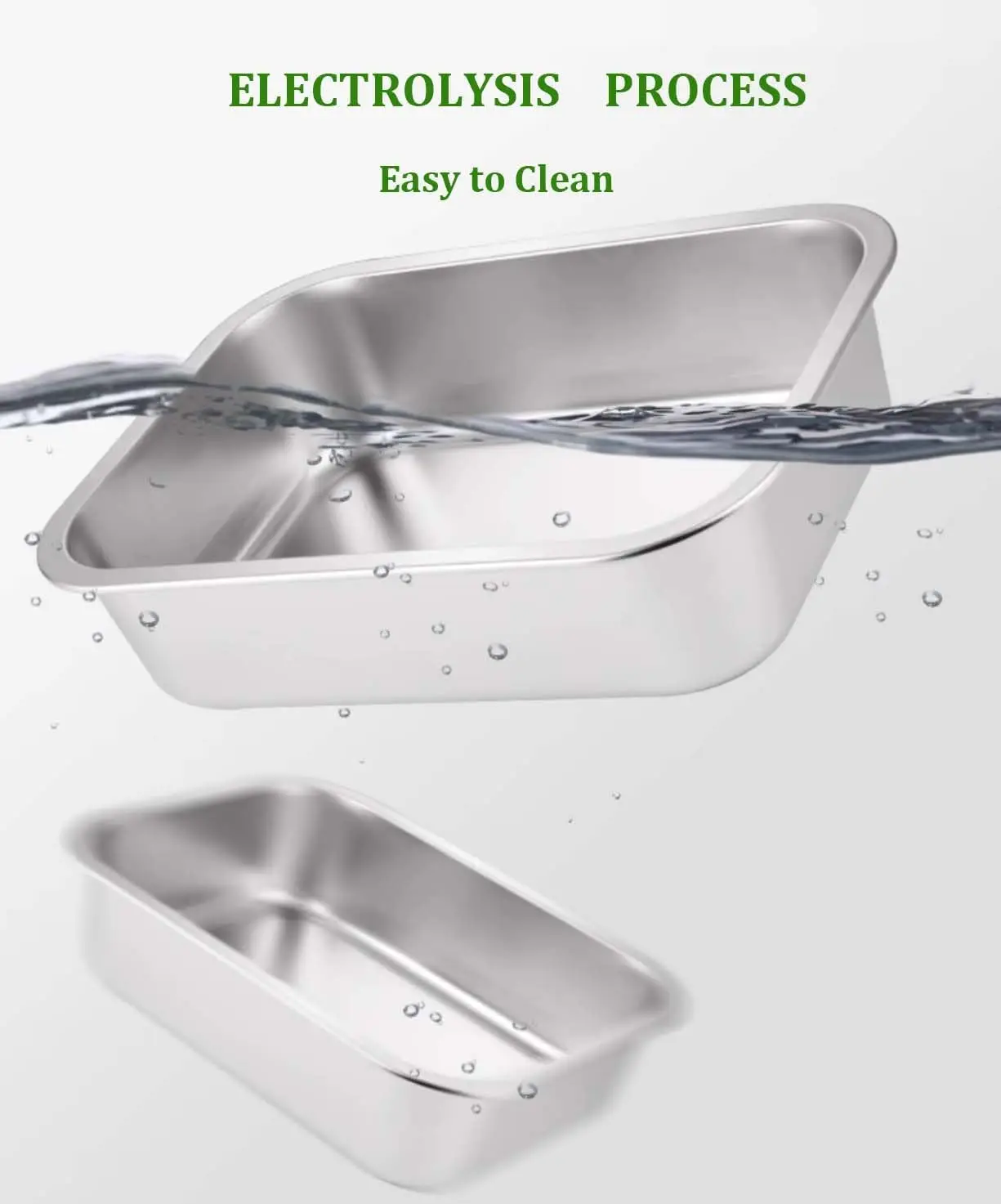 Stainless Steel Pans with Lid Steam Table Pan Stainless Steel Container Set Stackable Metal Steamer Pan Food Buffet Container