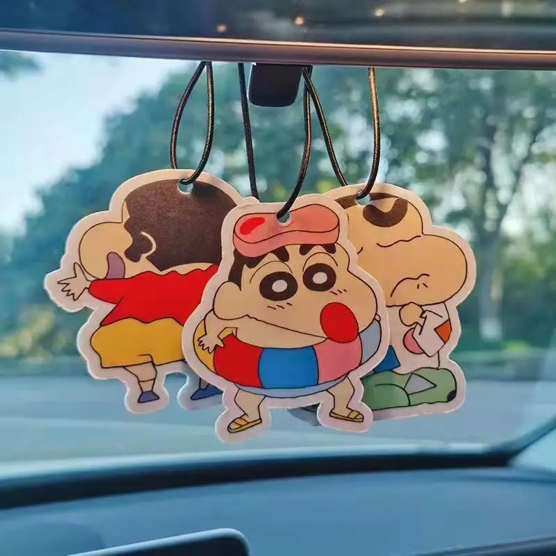 Ready to ship car freshener cute cartoon anime designs car hanging paper lasting scents car air freshener