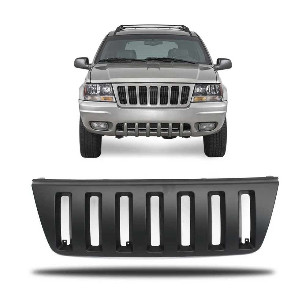 Передняя решетка матового черного цвета для Jeep Grand Cherokee 99