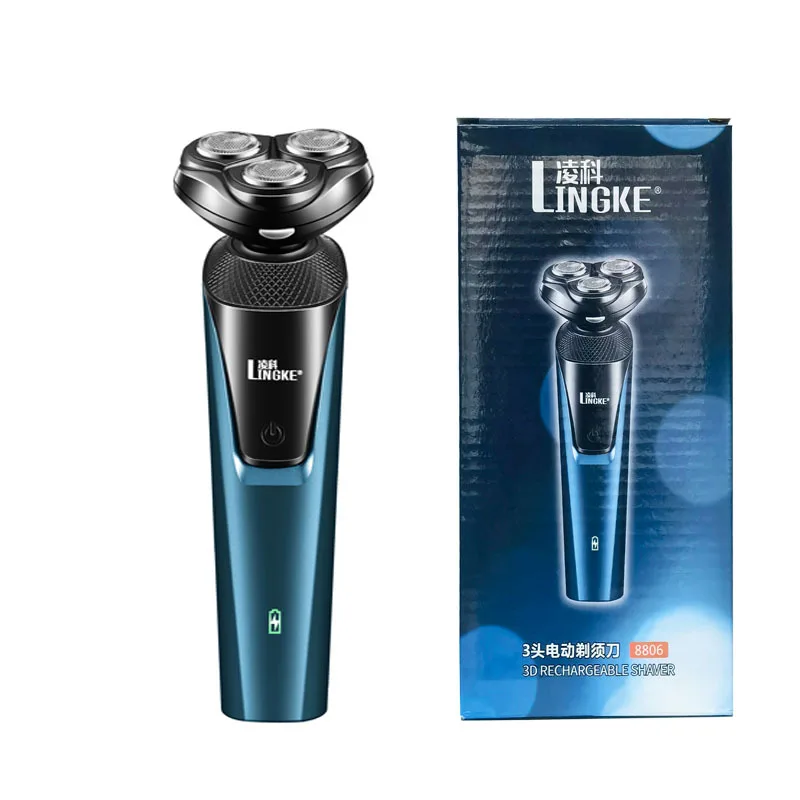 Electric Shaver Washable Rechargeable Electric Razor Hair Clipper Cutting Shaving Machine for Men Beard Trimmer Wet-Dry Dual Use
