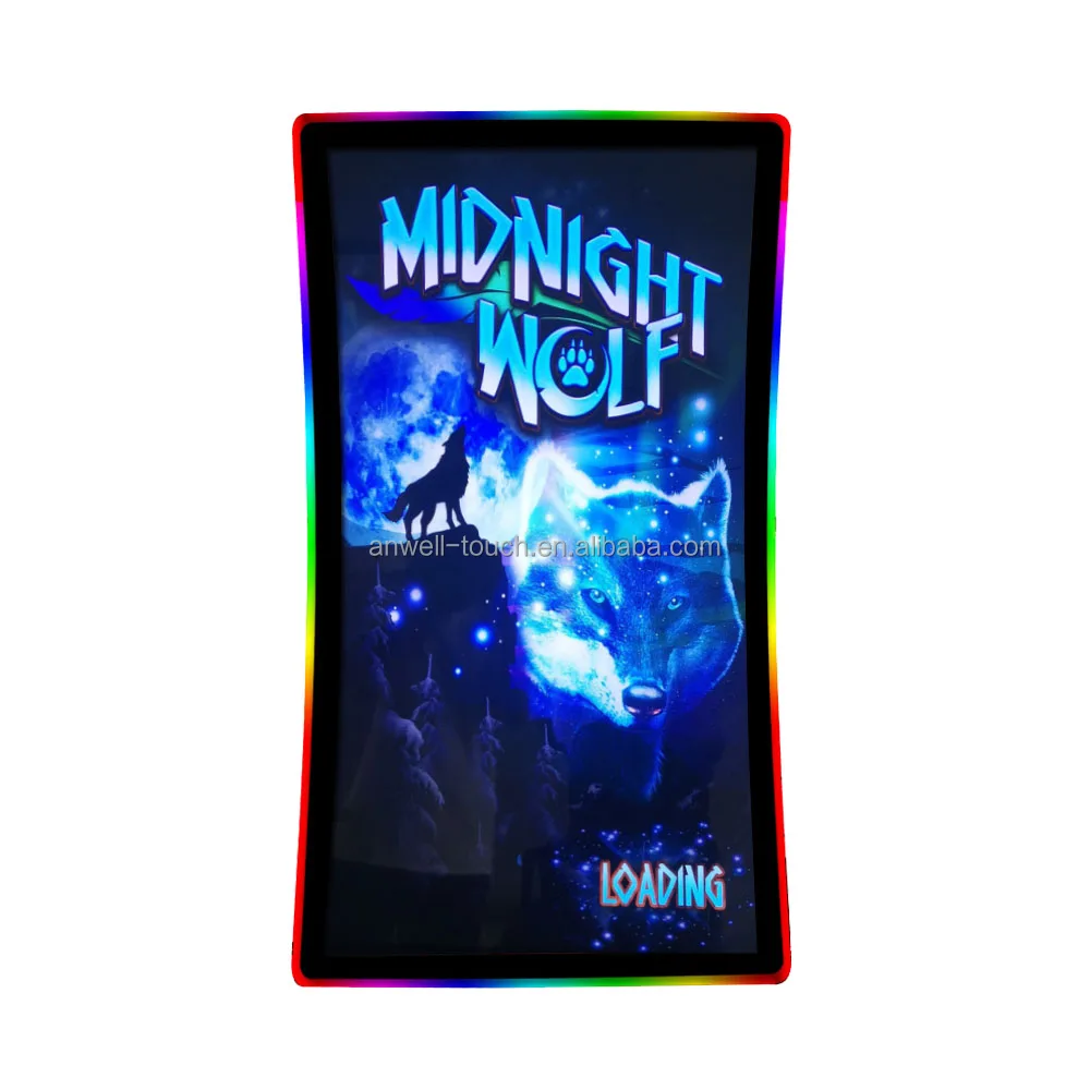 Bally Firelink/IGS/skill gaming monitor Curved PCAP touch screen LED bar Multi capacitive touch monitor