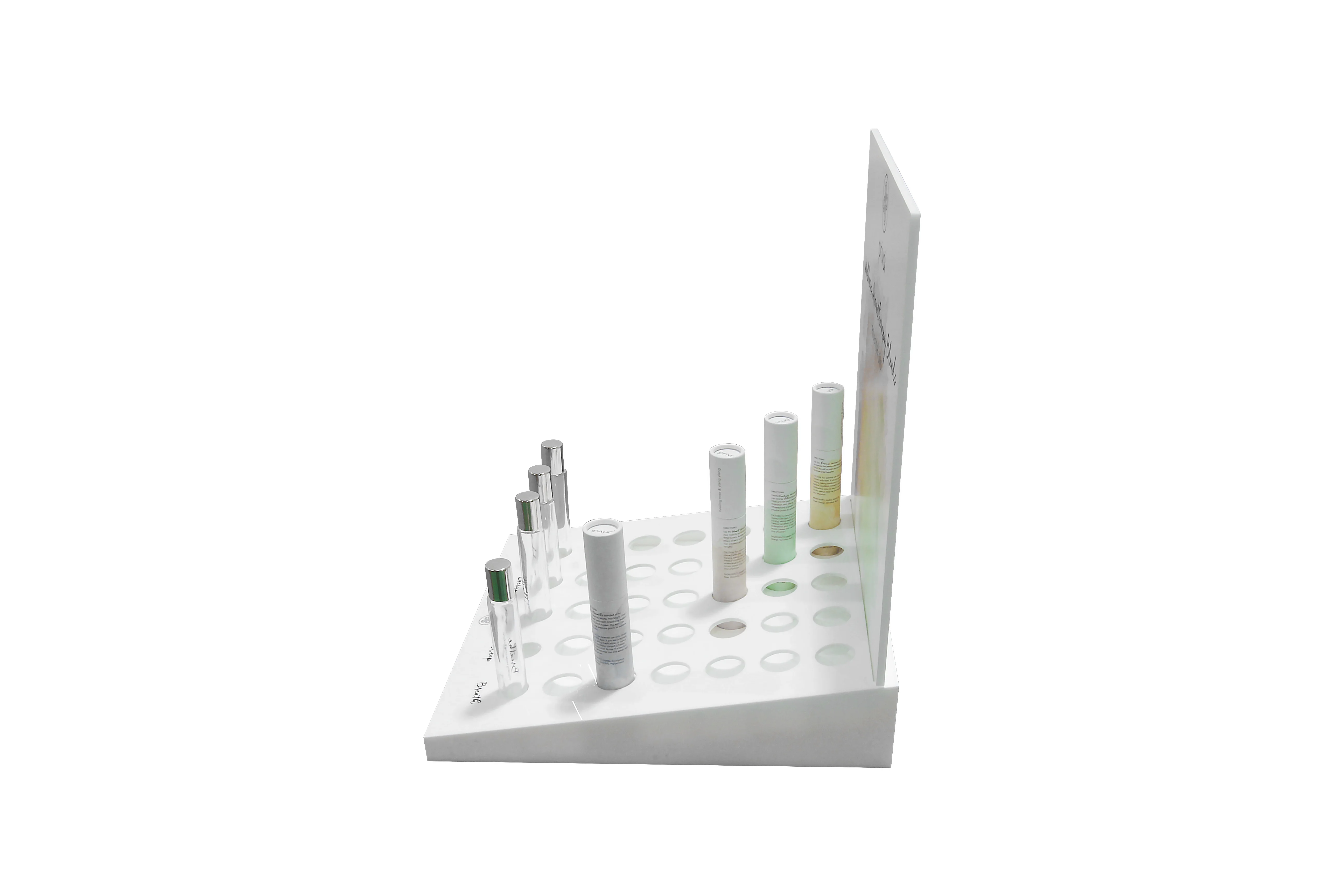 Customized Essential Oils Cologne Bottle Display Stand Perfume Organizer rack