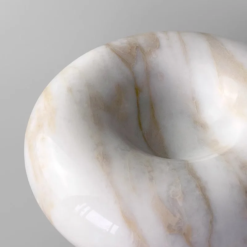 Nordic natural fish maw gold marble decoration living room desktop decoration storage simple ball office decoration