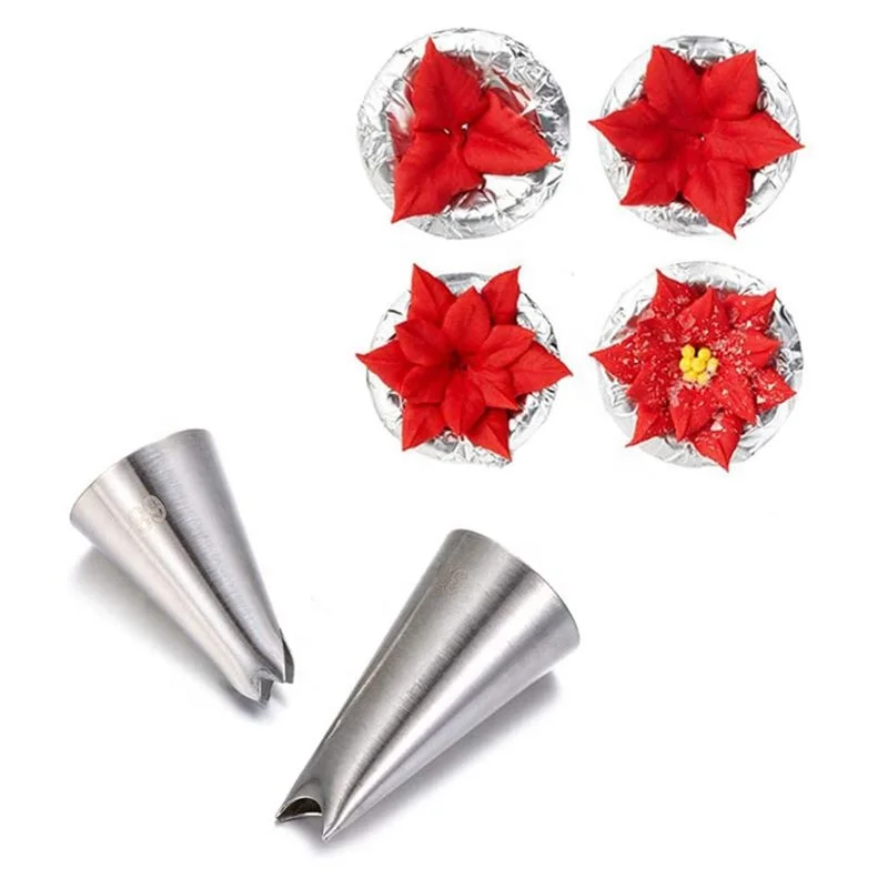 7PCS Tips Cream Pastry Cupcake Decoration Tool ss304 DIY Cream Leaves Pastry Tip Icing Piping Decorative Nozzles Set